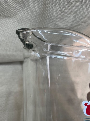 Coors Dry Beer Heavy Clear Glass Beverage Pitcher 9" Tall x 5" see pics - Picture 11 of 18