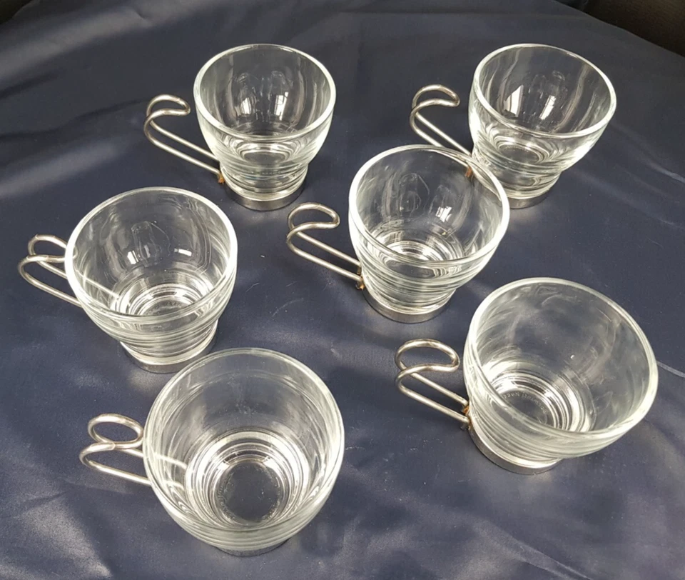 BORMIOLI ROCCO service 6 tasses avec ganses Cappuccino, Coffee, Espresso, Café - Photo 2/4