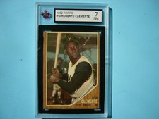 1962 TOPPS MLB BASEBALL CARD #10 ROBERTO CLEMENTE KSA 7 NM SHARP!! '62 TOPPS