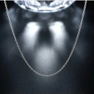 925 Sterling  Silber Rope Style  Kabelkette  55 cm 1mm Unisex 