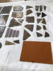 Lot of 34 PCS. Vintage Brown.Amber.Lavender.SLAG GLASS.OLD.+1 Plain Amber Pc. — photo 3