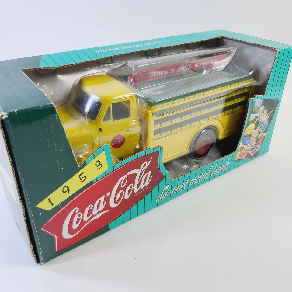 Camión Coca-Cola 1953 banco de metal fundido a presión vintage 1995 nuevo Foto 4 de 4