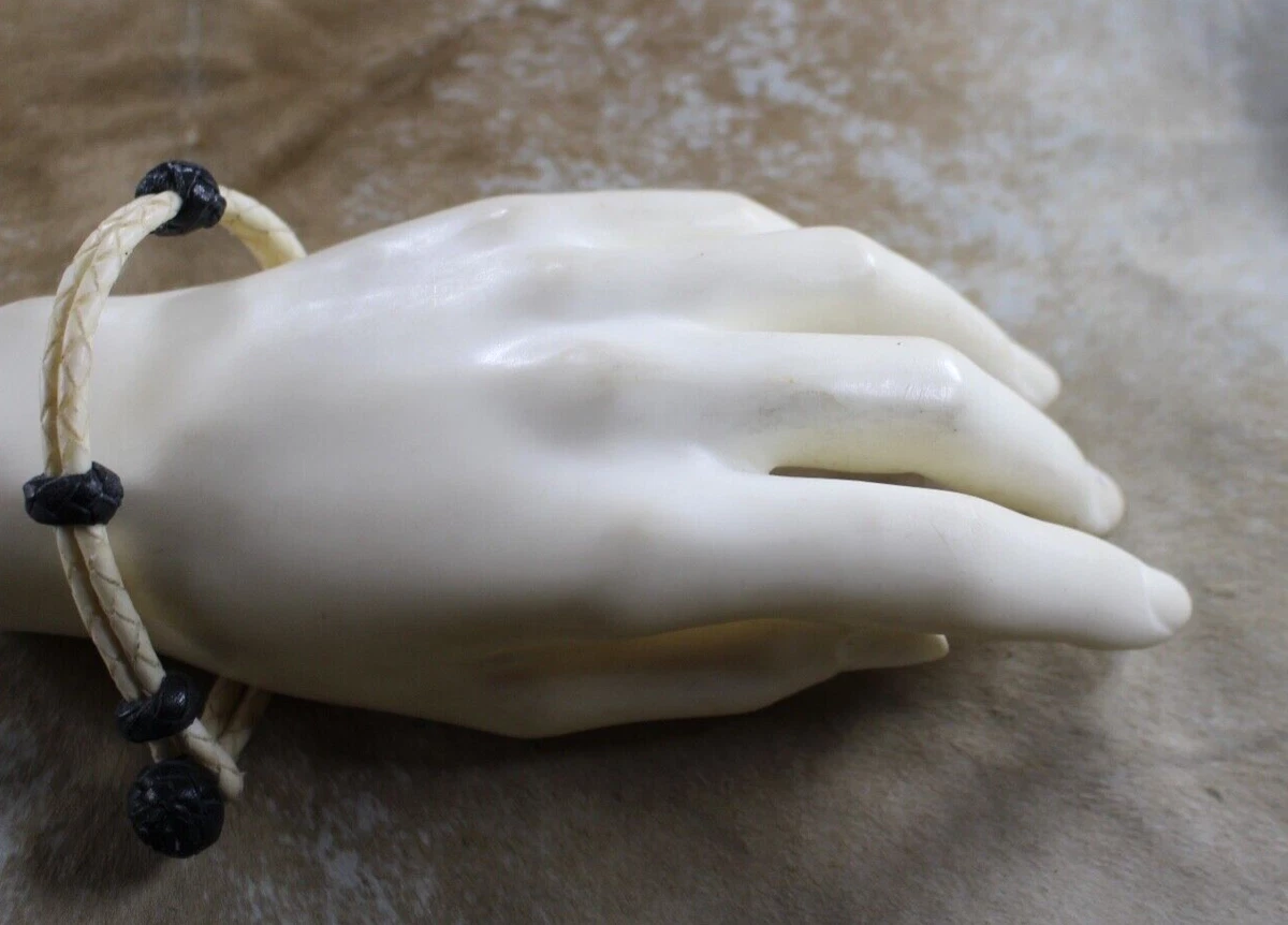 Braided rawhide deals bracelet
