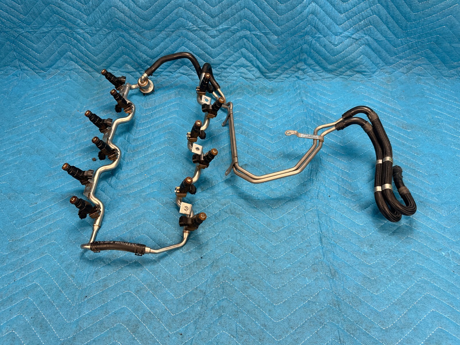 Bentley Continent Flying Spur Fuel Delivery Rails w/ Injectors 29k 2006-2012 OEM