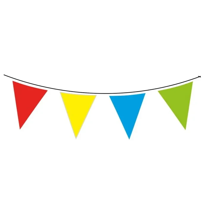 32ft Plastic Rainbow Colour Flag Banner Bunting Pride LGBT School Fete Fair Gala