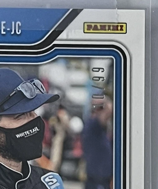 /99 Jeremy Clements #E-JC Auto 2021 Panini Prizm Endorsements Purple Velocity - Image 3 of 3