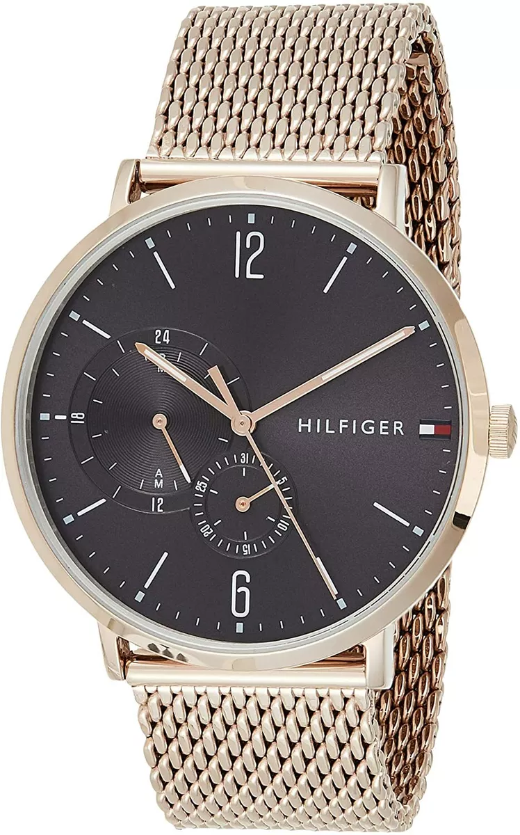 Tommy hilfiger rose best sale gold mens watch