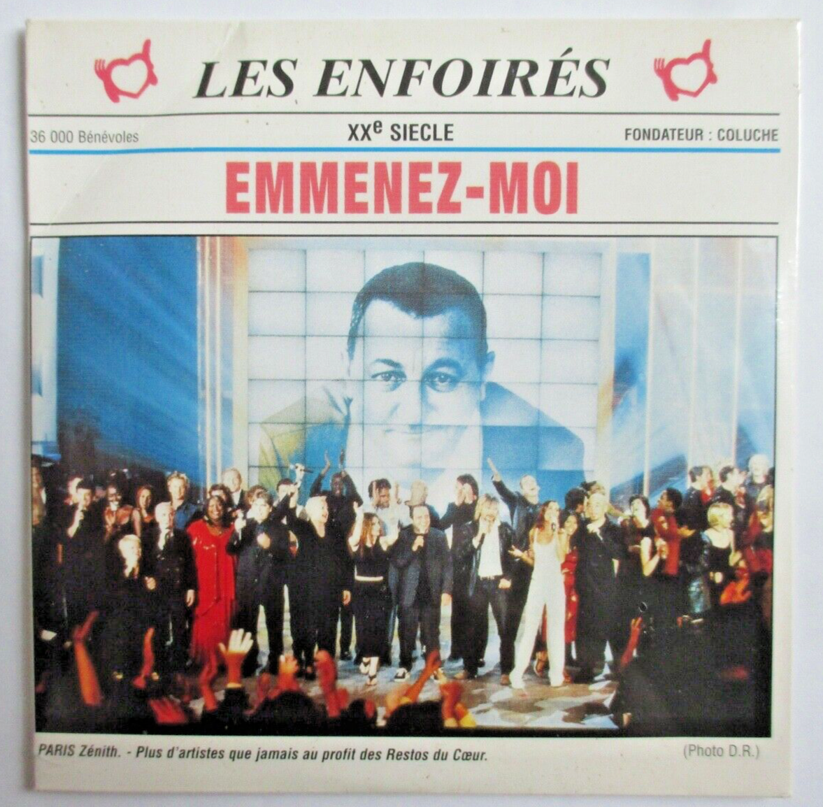 LES ENFOIRÉS - RENAUD SÉCHAN - JEAN-JACQUES GOLDMAN - CD SINGLE ""EMMENEZ-MOI""
