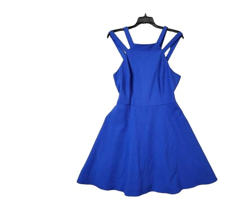 french connection blue ruffle dress BOA DRESS main image 0