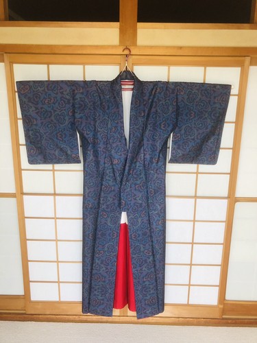Japanese Kimono Men's/Women's High Quality Pure Silk Vintage Traditional Wear_10