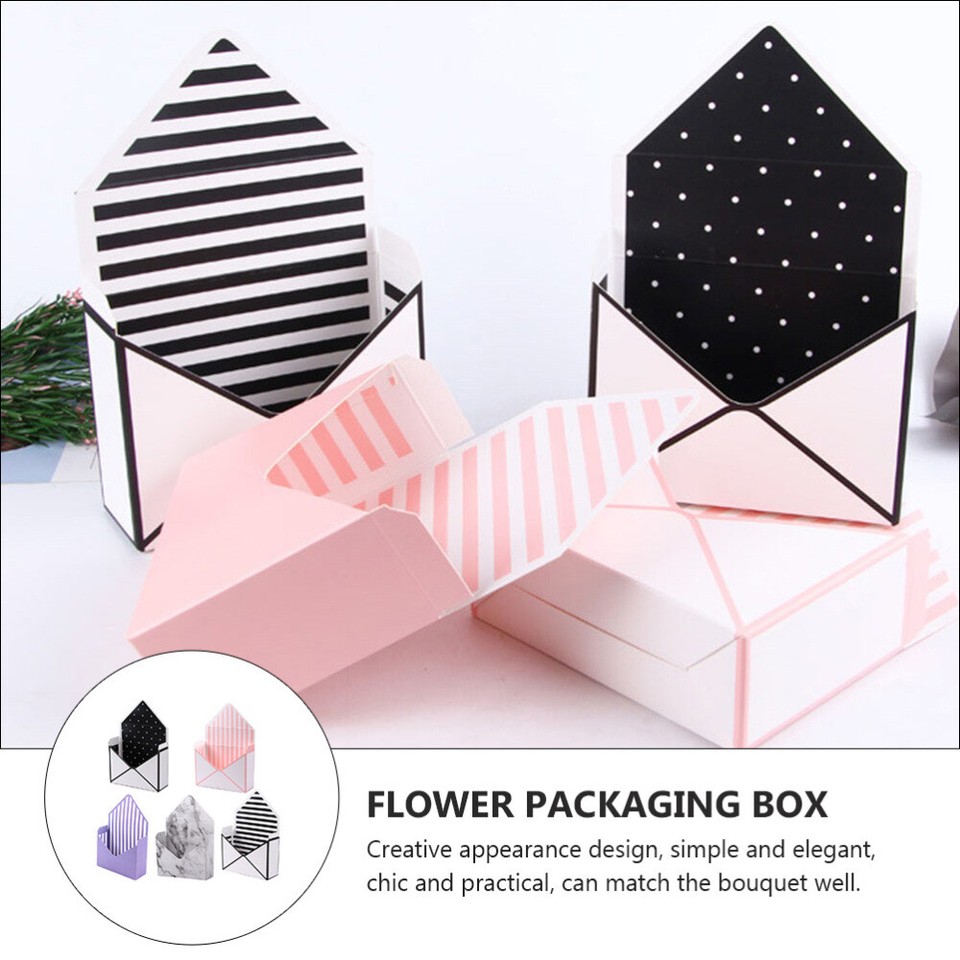 5 Pcs Flower Box Gift Florist Packaging Boxes Envelop Paper Cases | eBay UK