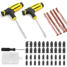 Tire Repair Kit DIY Flat Tire Repair Car Truck Motorcycle Home Plug Patch Screws