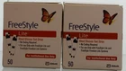 100 FREESTYLE Lite Test Strips 50ct x 2 Exp 3/27+ Free shipping