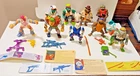 TMNT Teenage Mutant Ninja Turtles Lot of 9 Loose Action Figures Vtg 80's or 90's