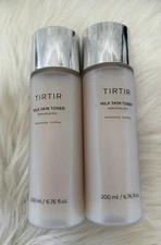 Lot of 2 Tirtir Milk Skin Toner Refreshing Moisturizing Soothing 200ml 90% Full