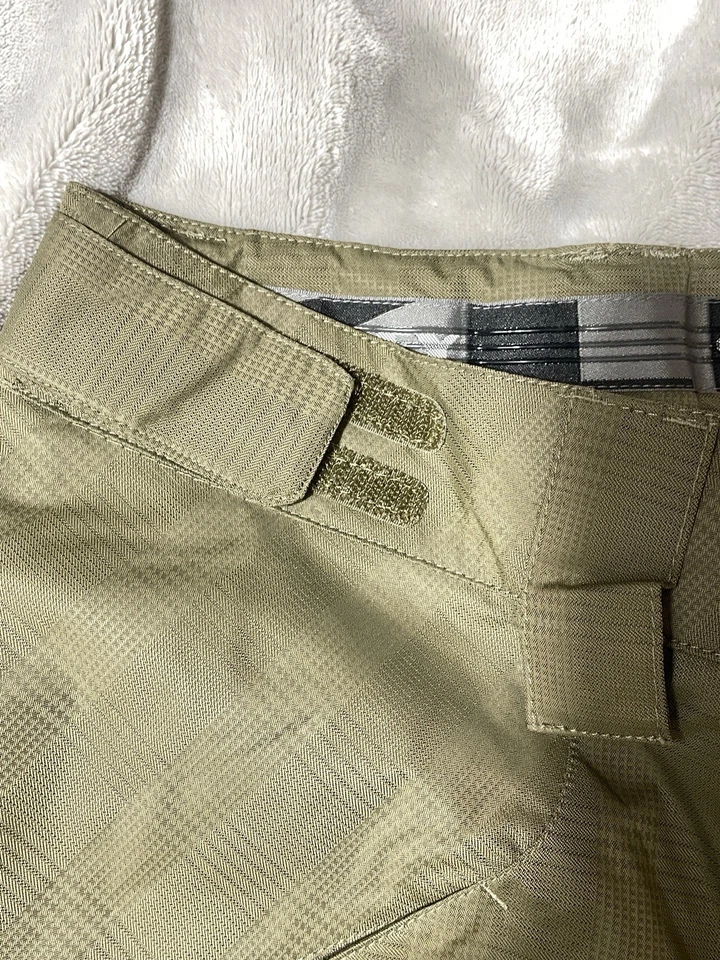 Calça de Snowboard Oakley Vintage Anos 00 Masculina Média M Ajuste Baggy Esqui Oliva Cáqui Bronzeado - Imagem 3 de 4