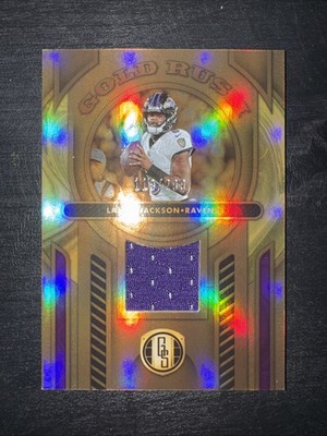 2024 Panini Gold Standard - Gold Rush Lamar Jackson #GR-LJN 118/299 (MEM)