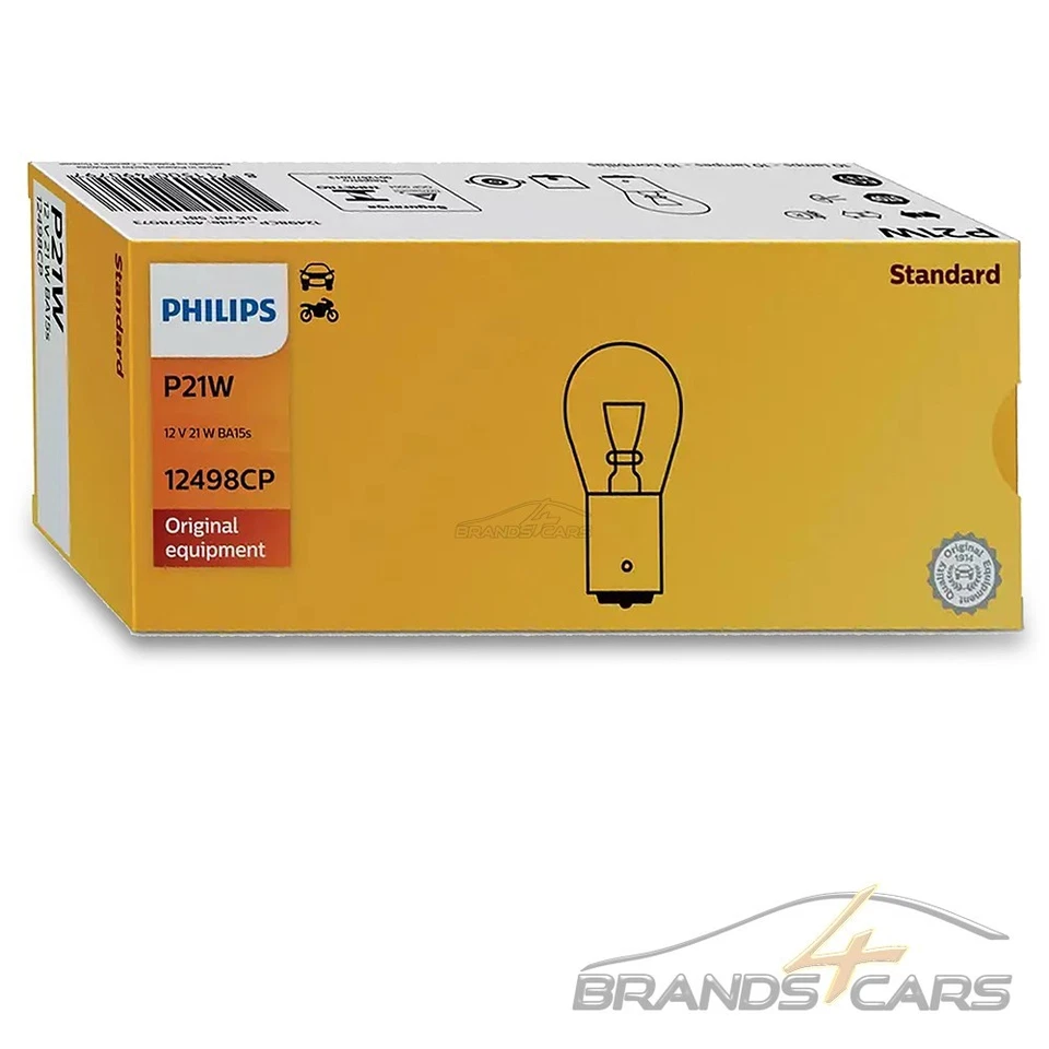 GLÜHLAMPE PHILIPS P21W 12V 21W BA15s VISION BLINKLEUCHTE BREMSLICHT 10x STÜCK - Bild 4 von 4