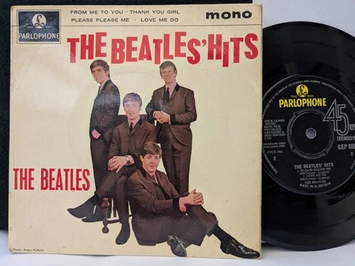 The Beatles' Hits - Vinyl Record 7" Single 4 Track EP - GEP 8880 1963 Parlophone