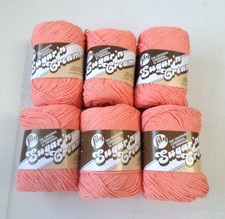 Sugar 'n Cream Cotton Yarn  Lot of 6    Tea Rose