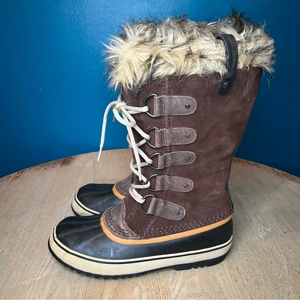Sorel Joan Of Arctic Botas Impermeables Gamuza Imitación Piel Marrón Chocolate Para Mujer’s 10 Foto 4 de 4
