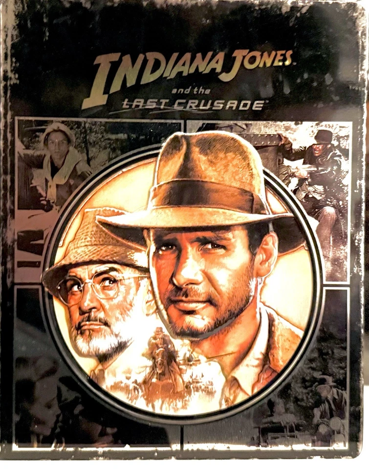 INDIANA JONES TRILOGY Limited Ed. TARGET EMBOSSED STEELBOOK OOP w/PROTECTOR READ - Image 4 of 4