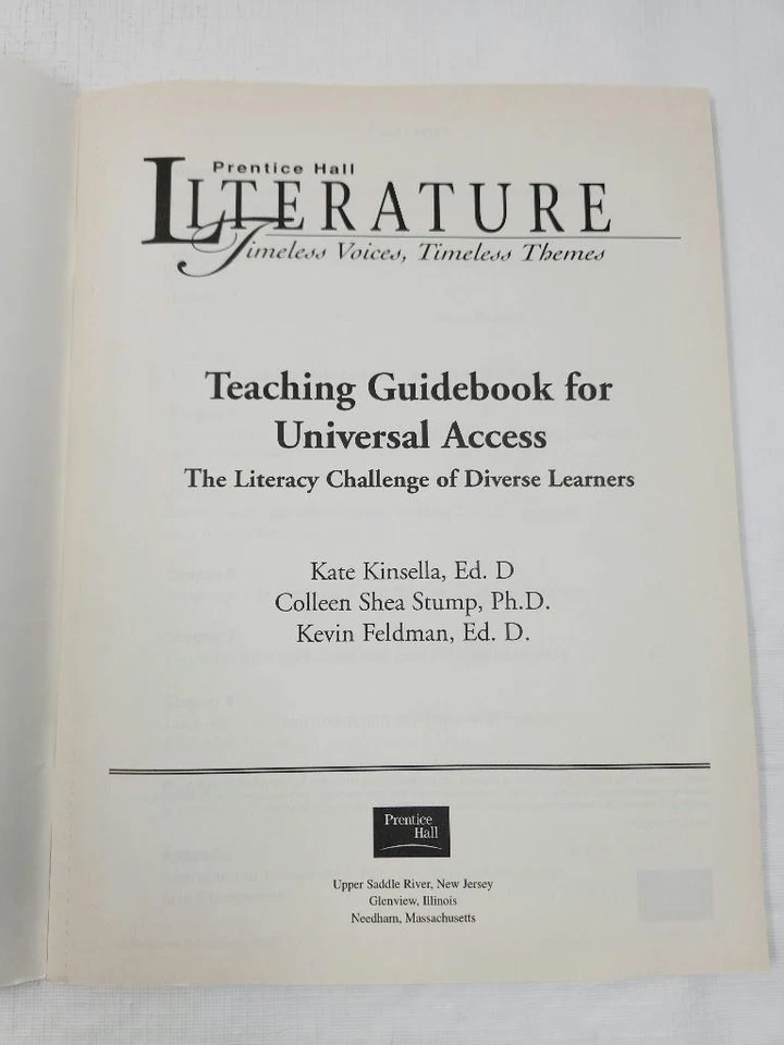 Prentice Hall Literature: Teaching Guidebook for Universal Access Middle Grades - Image 3 of 4