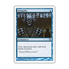 WotC MtG 9th Ed Telepathy (U) (Foil) EX