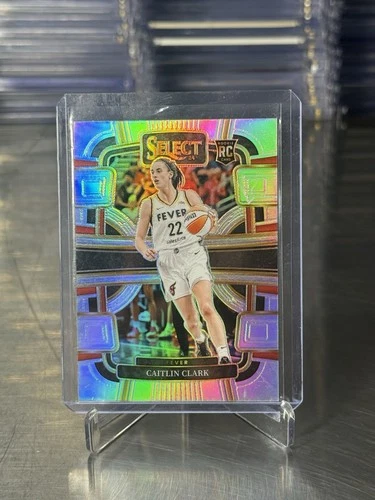 Caitlin Clark [Silver Flash Prizm] Rookie Card #72 2024 Panini Select WNBA