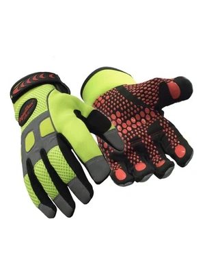 RefrigiWear HiVis Super Grip Glove - High Visibility Insulated Work Gloves,