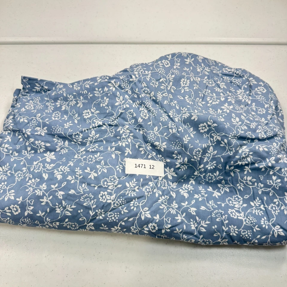 mainstays twin fitted sheet blue floral all over vines cotton blend traditional - Image 4 of 4
