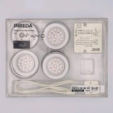 IKEA INREDA LED Cabinet Spotlights Set of 4 401.714.05 Kitchen Wardrobe Lights
