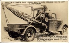DULUTH MN Auto Wrecking TOW TRUCK LYLE BROS Vintage RPPC