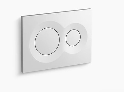 Kohler 75890-0 Lynk In-Wall Toilet Actuator Face Plate   White   New Open Box