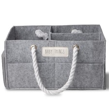 Diaper Caddy Organizer, Things Storage for Nursery, Changing Table and Car, P...