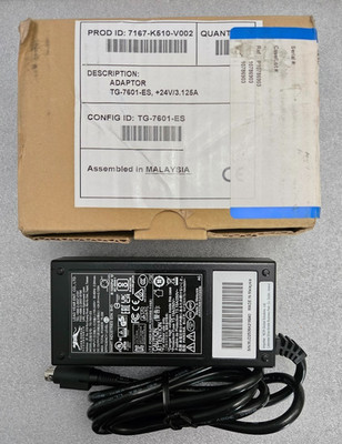 Tiger Power AC Adapter TG-7601-ES TG-7601 3-Pin 100-240v 50-60Hz 2.0Amax