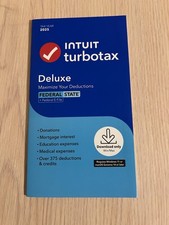 Intuit Turbotax Deluxe 2025 Federal  State , New Sealed Digital Key