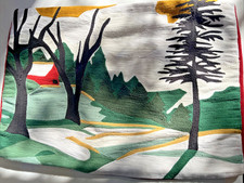 Crate Barrel "Winter Landscape" Pillow Cover 15" x 22"