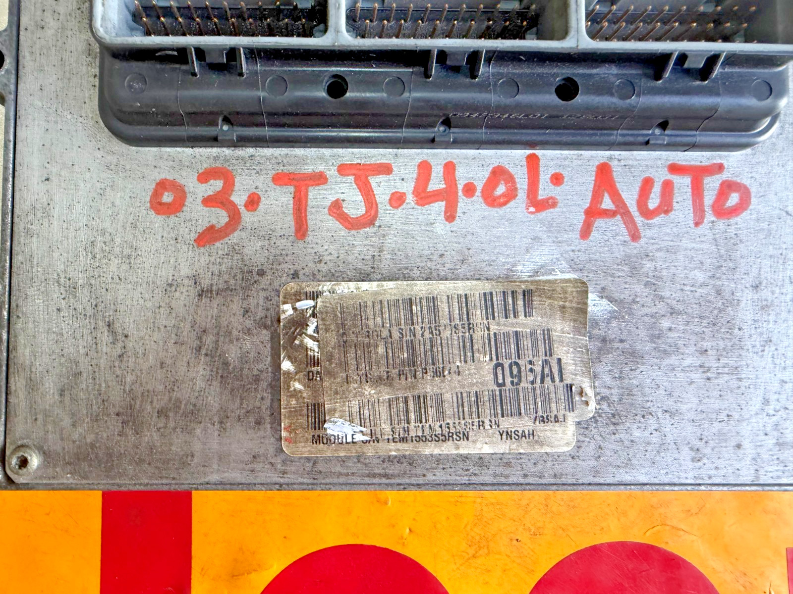 2003 JEEP WRANGLER TJ 4.0L AUTO TRANSMISISON ENGINE COMPUTER MODULE 56044096 OEM thumbnail 3