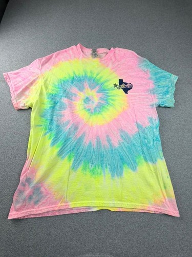 Gildan Mens The Lone Star State Texas T Shirt Size XL Tie Dye Graphic Cotton