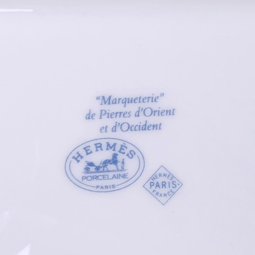 Vintage Hermes Tray Plate Marqueterie de Pierres d'Orient et dOccident Porcelain - Picture 9 of 13