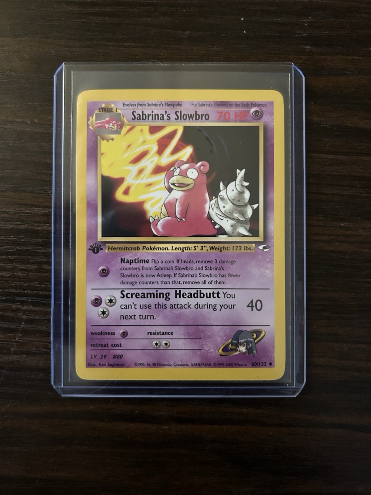 Wizards of the Coast Sabrina's Slowbro 60/132 Gym Heroes Unlimited Regular