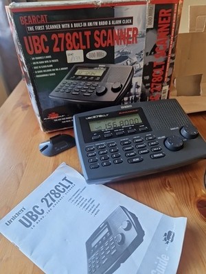 Uniden UBC 278CLT 10 BAND 100 Kanal Scanner - eingebautes Radio & Wecker