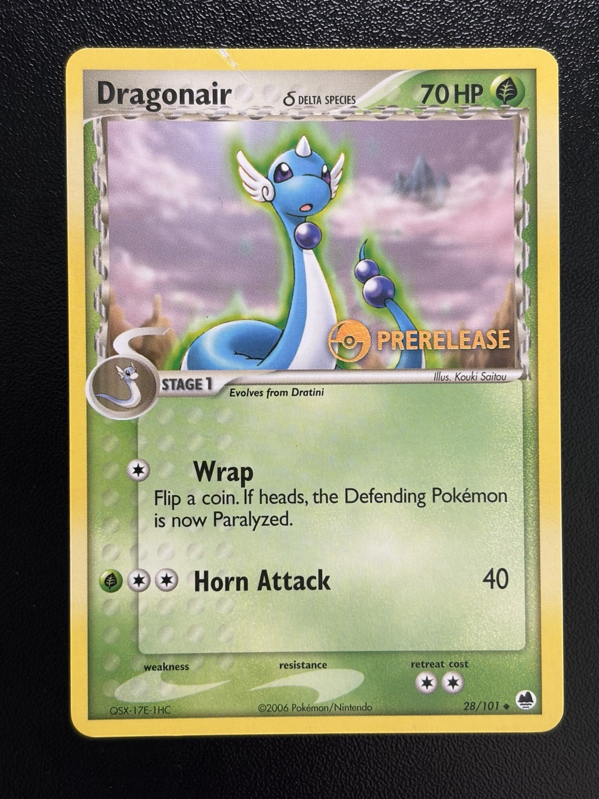 2006 DRAGONAIR Prerelease Pokemon Card #28 28/101 Dragon Frontiers Promo DMG (D)