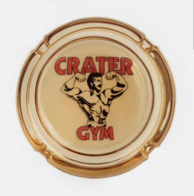 A24 Love Lies Bleeding Crater Gym Glass Ashtray