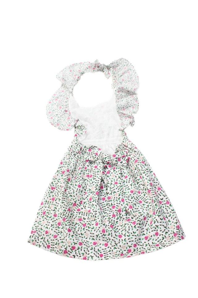 Sonia Rykiel девочек хлопок с оборками вишневый принт общее платье белый размер 8 - Изображение 2 из 4