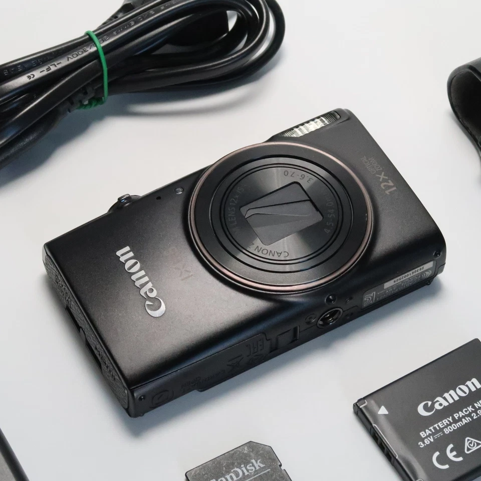 Canon IXUS 285 Hs / Elph 360 20.2MP 12x Digital Kamera Black, Boxed - Excellent - Bild 3 von 4