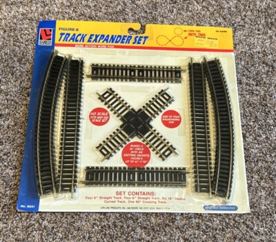 Life-Like Trains HO Scale Figure-8 Track Expander Set #8651 Steele Track Vintage