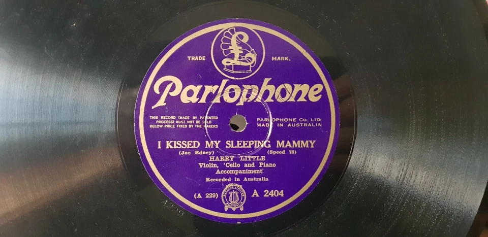 Harry Little - In The Luggage Van Ahead, I Kissed My Sleeping Mammy 78rpm record - Image 2 of 2