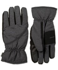 NEW 145 Isotoner Signature Men Gray SmarTouch Ski Thermal Winter Gloves Size L